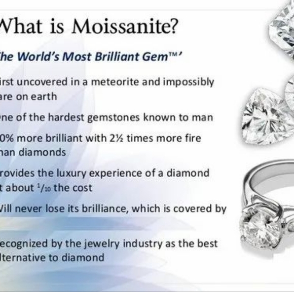 1ct.tw Dainty Moissanite Ring. Size 7.5 . - Picture 4 of 10